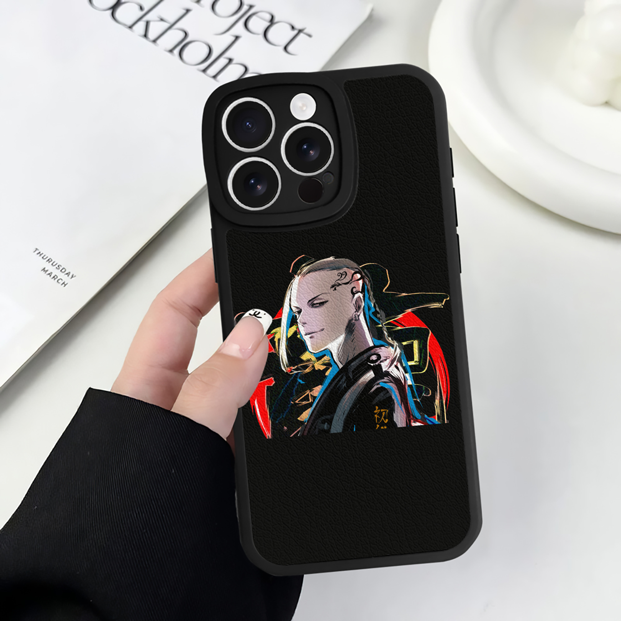 （画像用） 東京リベンジャーズ Tokyo Revengers 【iPhone 16シリーズ対応】シリコンスマホケース（レザー調） 材質：シリコン